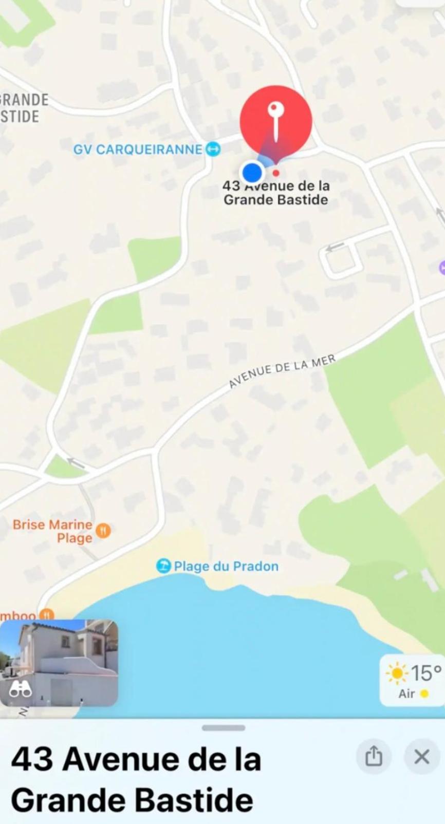 Charmant Bas De Villa Avec Terrasse A Proximite De La Plage Et Du Port Carqueiranne Exteriér fotografie